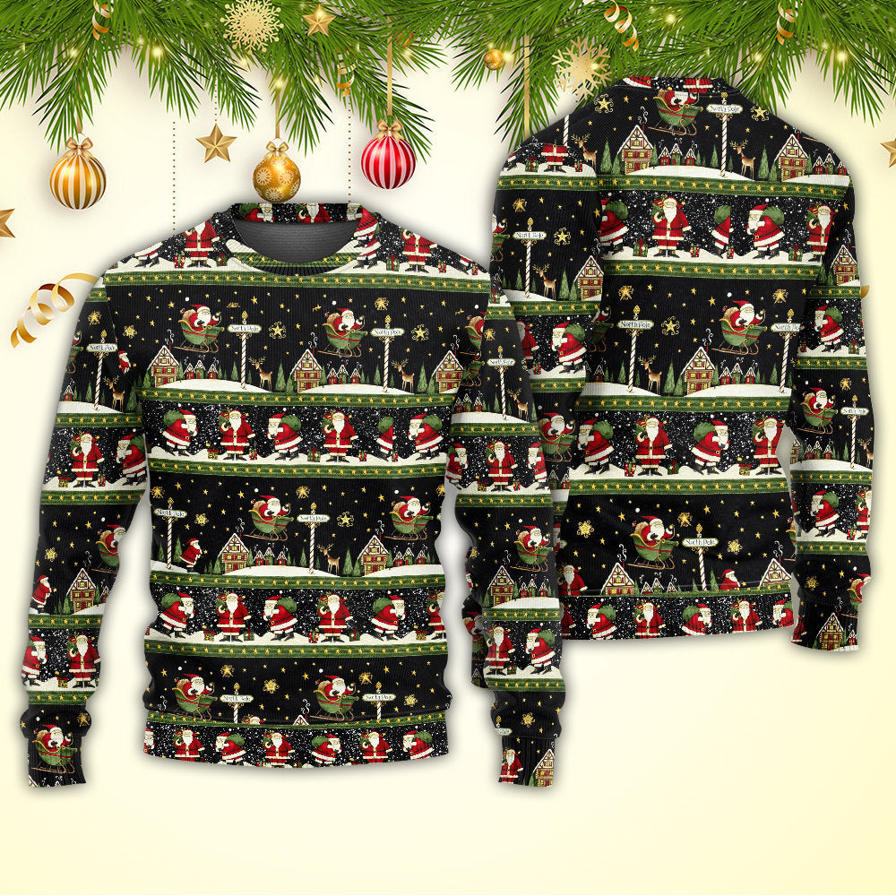 Christmas Santa Claus Big Night – Sweater - Ugly Christmas Sweater