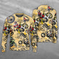 Motocross Biker Vintage Art Style – Sweater - Ugly Christmas Sweater