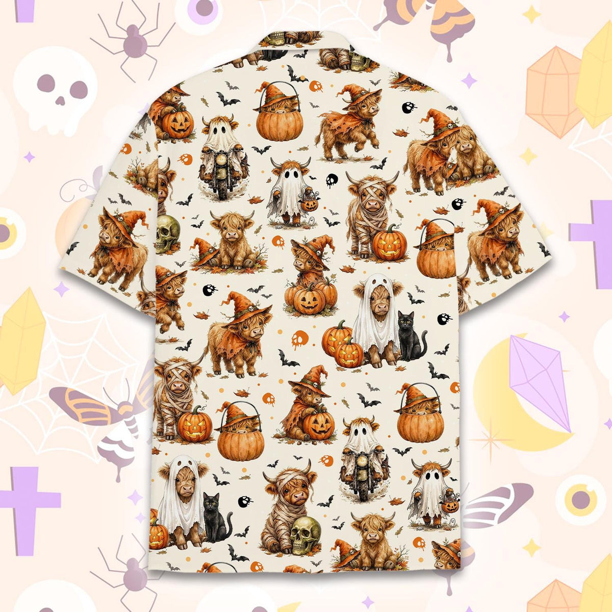 Halloween Cow Witch Ghost Costume – Hawaiian Shirt