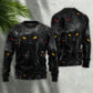 Halloween Black Cat Dark Night Art – Sweater - Ugly Christmas Sweater