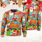 Christmas Hippie Santa Bus Peace – Sweater - Ugly Christmas Sweater