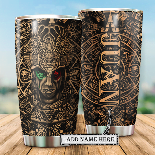 Aztec Mexico Personalized 20 Oz Tumbler For Home Office Car Cup Holder And Outdoor Adventures