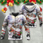 Christmas Car Run Xmas Ho Ho Ho - Hoodie