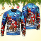 Christmas Santa Xmas Is Coming Night Art – Sweater - Ugly Christmas Sweater