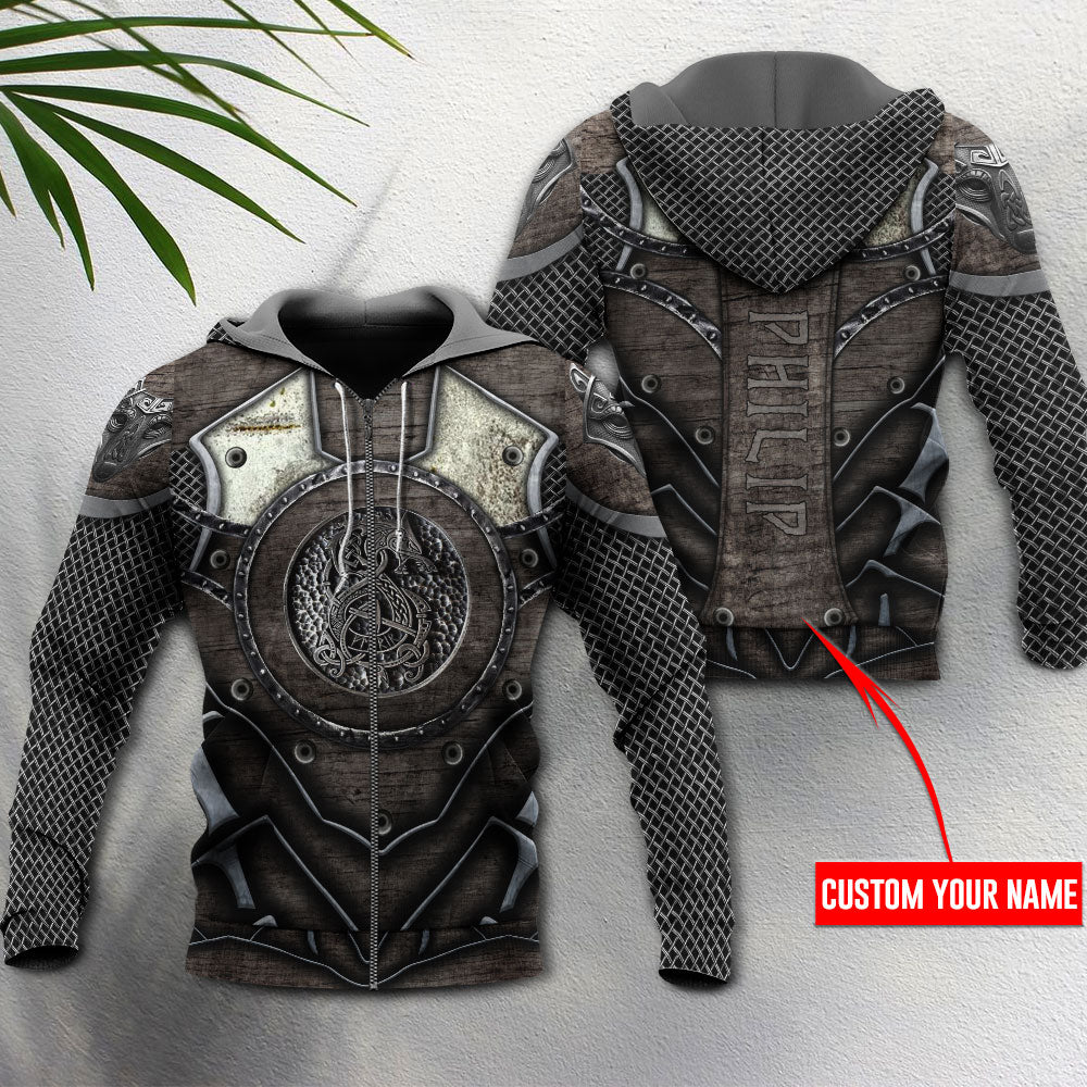 Viking Blood Traditional Blue Personalized - 3D Hoodie