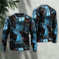Halloween Black Cat Spooky Art Style – Sweater - Ugly Christmas Sweater