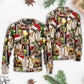 Christmas Wine Night Cozy Holiday – Sweater - Ugly Christmas Sweater
