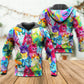 Colorful Cute Kitten Happy Life Art – 3D Hoodie