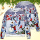 Christmas Children Love Snowman Town – Sweater - Ugly Christmas Sweater