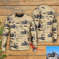 Motorcycle Desert Cactus Mountain Art – Sweater - Ugly Christmas Sweater