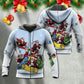 Christmas Santa Skateboard Snow Day - Hoodie