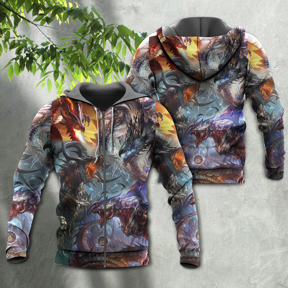 Dragon Fantasy World Magic Art - Hoodie