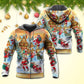 Christmas Santa In Town Xmas Coming - Hoodie
