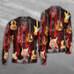 Halloween Abstract Guitar Art Style – Sweater - Ugly Christmas Sweater