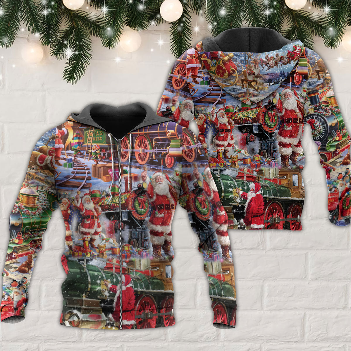 Christmas Joy Love Peace Family Quote – 3D Hoodie