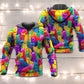 Funny Cats Colorful Art Style - 3D Hoodie