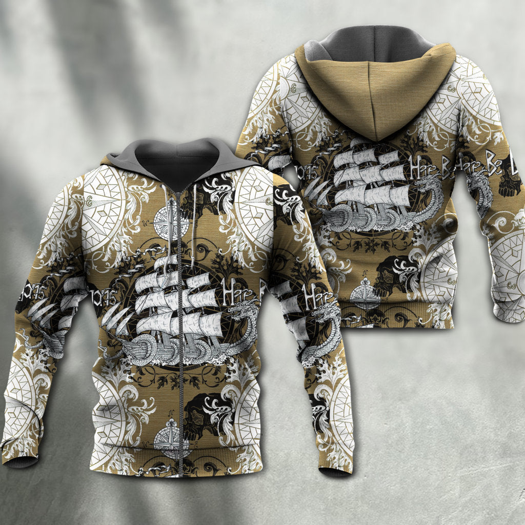 Vintage Anchor Sea Life - 3D Hoodie