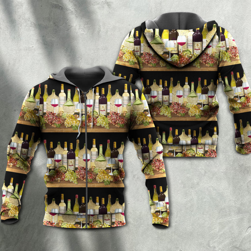 Wine Tasting Border Stripe Style - Hoodie