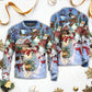 Christmas Snowman Lover Happy Couple – Sweater - Ugly Christmas Sweater
