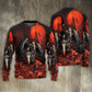 Halloween Skull Dark Night Art Style – Sweater - Ugly Christmas Sweater