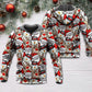 Christmas Cute Santa Reindeer Funny - 3D Hoodie