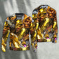 Golden Dragon Skull Fantasy Art – Sweater - Ugly Christmas Sweater