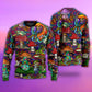 Hippie Mushroom Peace Lover Art – Sweater - Ugly Christmas Sweater