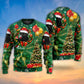 Christmas Black Cat Holiday Tree Glow – Sweater - Ugly Christmas Sweater