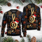 Christmas Guitar Happiness Santa Hat – Sweater - Ugly Christmas Sweater