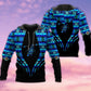 Native Feather Blue Pattern Style - 3D Hoodie
