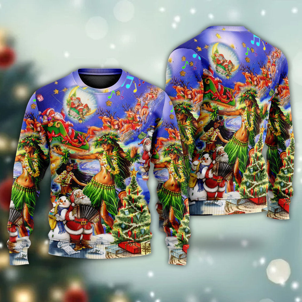 Hawaii Aloha Merry Christmas – Sweater - Ugly Christmas Sweater
