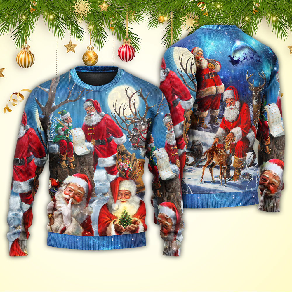 Christmas Funny Santa Elf Xmas Is Coming – Sweater - Ugly Christmas Sweater