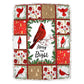 Cardinal Christmas Merry And Bright 50 x 60 Inch Flannel Blanket For Bed Sofa And Reading Nook Decor