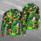 Irish Cat Girl St Patrick Green Light – Sweater - Ugly Christmas Sweater