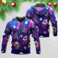 Santa Neon Party Xmas - 3D Hoodie