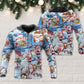 Snowman Winter Holiday Art – 3D Hoodie
