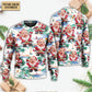 Christmas Santa Summer Beach Custom Style – Sweater - Ugly Christmas Sweater