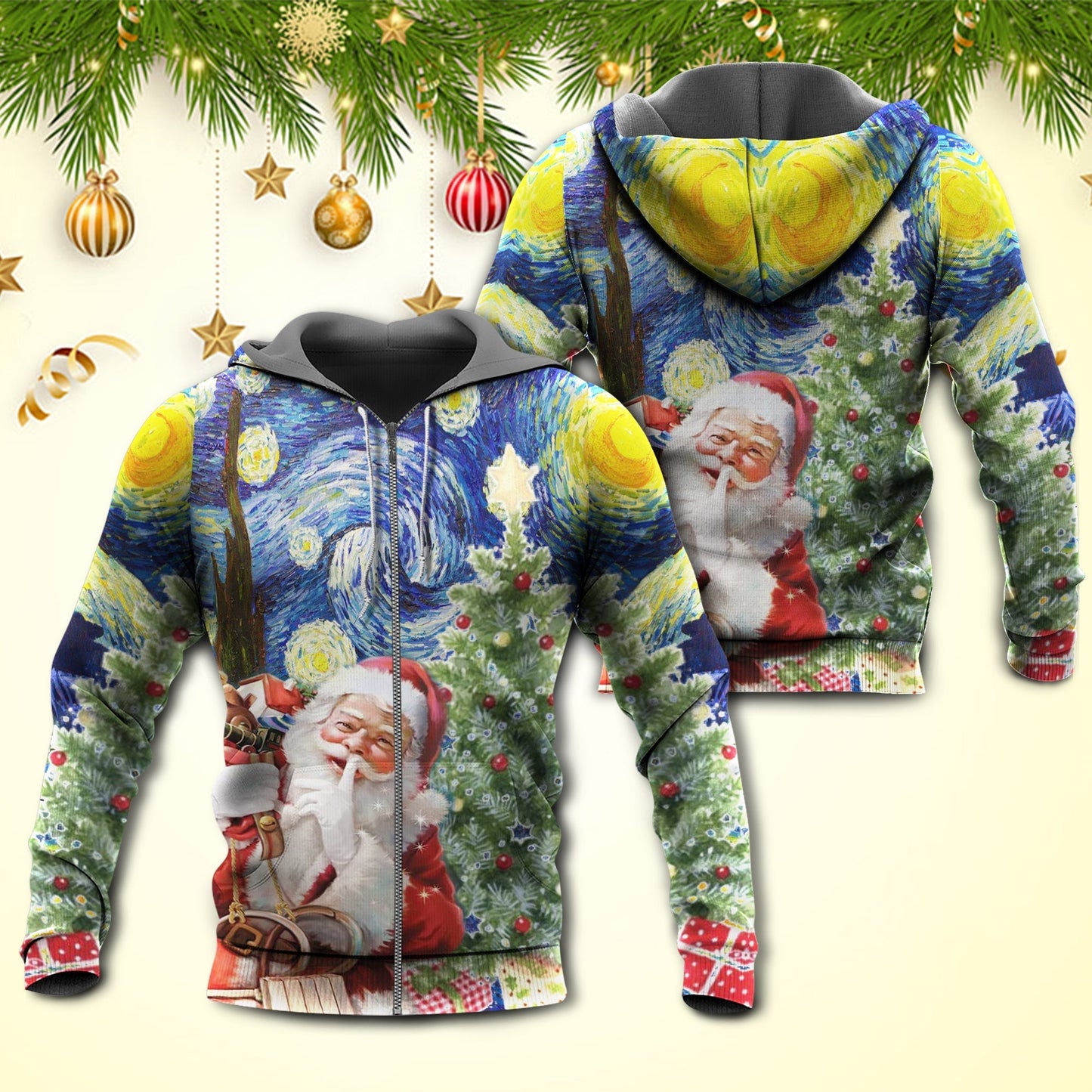Christmas Secret Gift Quote Art – 3D Hoodie