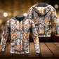 Cute Funny Cat Happy Life Art – 3D Hoodie