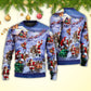Christmas Santa Story Night Gift Art – Sweater - Ugly Christmas Sweater