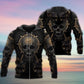 Golden Skull True King Quote Art – 3D Hoodie