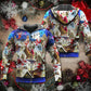 Christmas Rooftop Santa Reindeer Night - 3D Hoodie