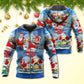 Christmas Rebel Santa Funny Beer Style - Hoodie