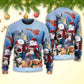 Christmas Family Snowman Love Happy Xmas – Sweater - Ugly Christmas Sweater