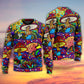 Hippie Mushroom Colorful Lover Art – Sweater - Ugly Christmas Sweater