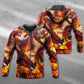 Red Dragon Skull Fire - 3D Hoodie