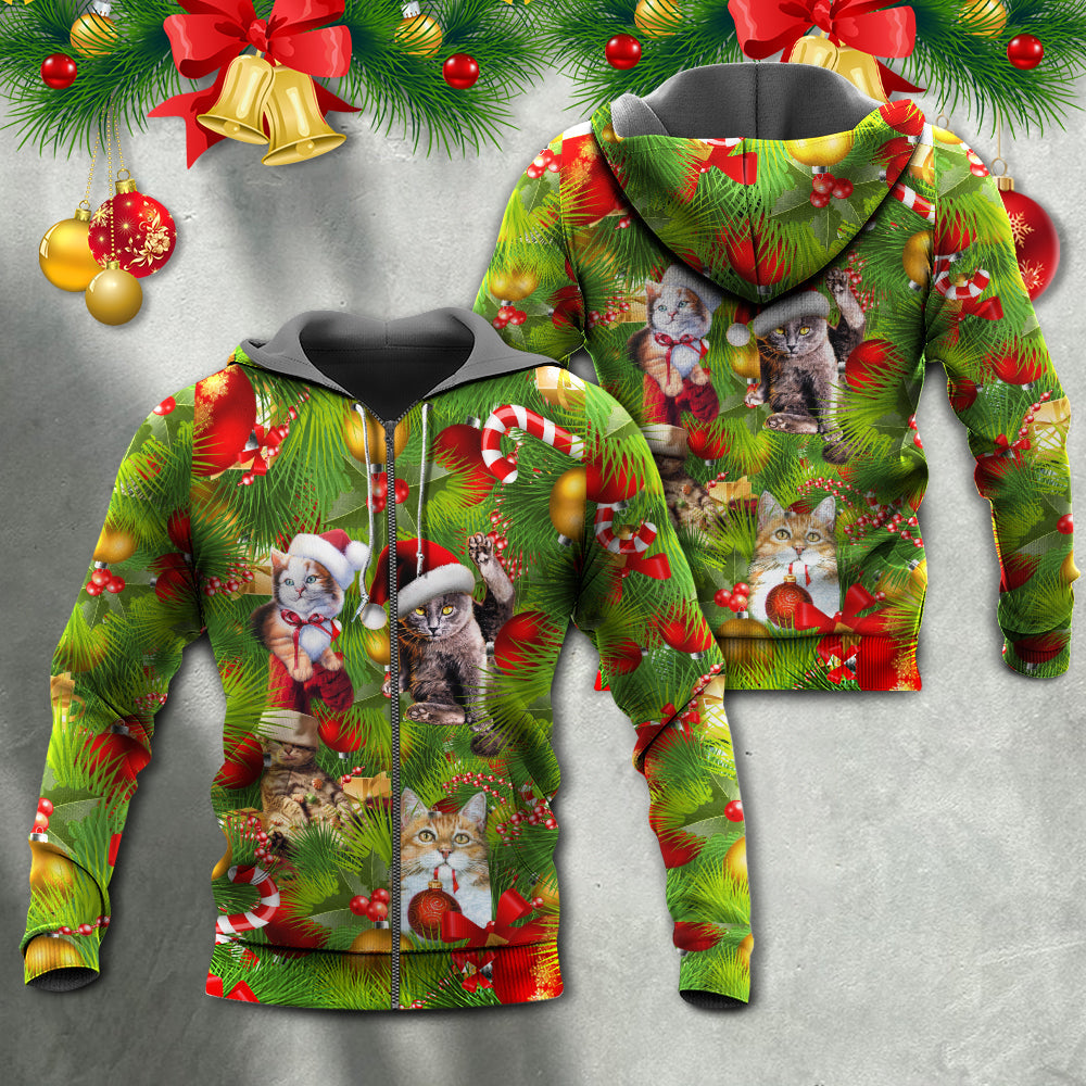 Christmas Lazy Cat Cozy Day - Hoodie