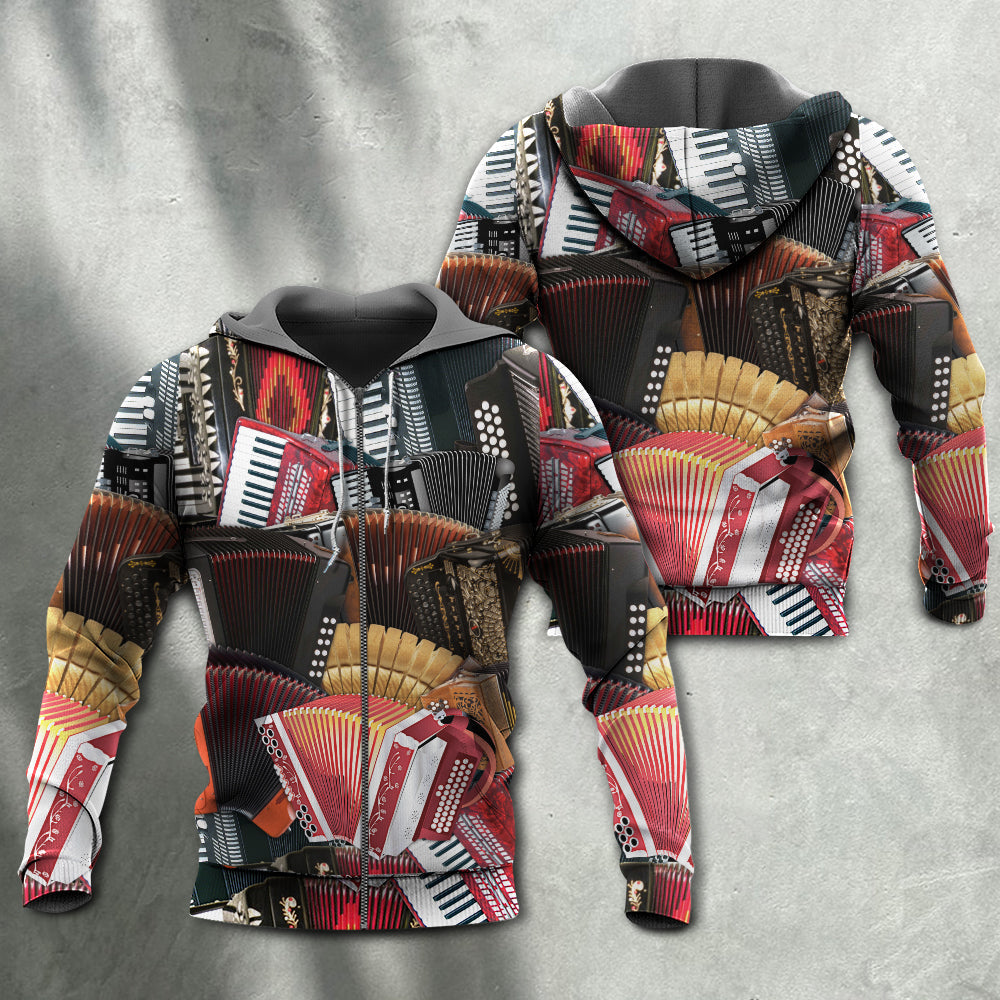 Accordion Gentleman Quote - 3D Hoodie