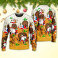 Christmas Santa Drunk Beer Funny Happy Holiday Style – Sweater - Ugly Christmas Sweater
