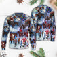 Christmas Santa Cowboy Love Children – Sweater - Ugly Christmas Sweater